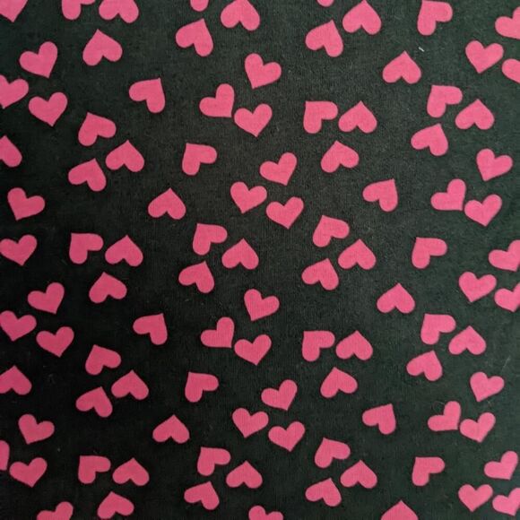 Black skater dress with pink hearts - Picture 2 of 3